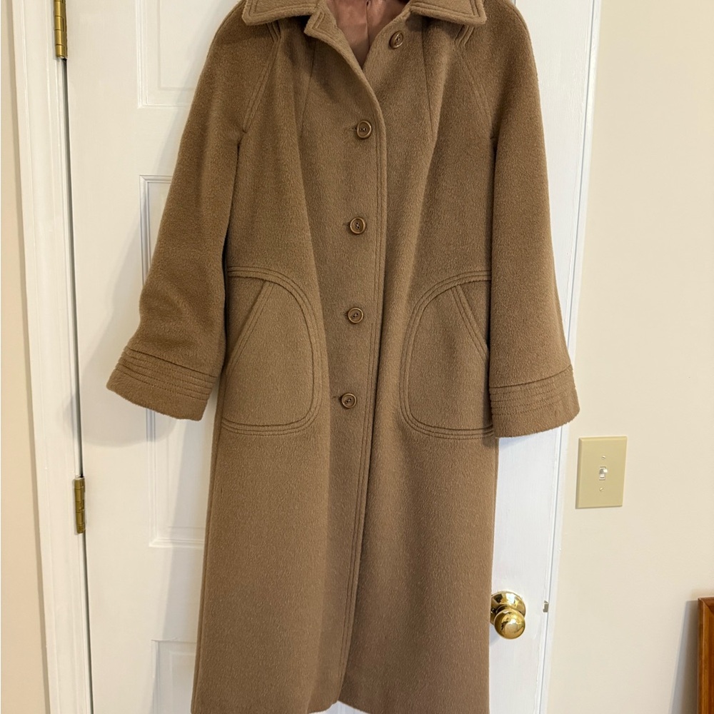 Classic Tan Wool Trench Coat